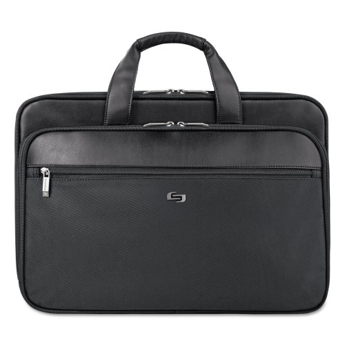 Solo Classic Smart Strap Briefcase, Fits Devices Up To 16"