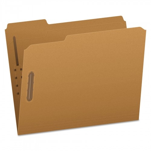 Pendaflex Kraft Fastener Folders with 1/3-Cut Tabs, 2 Fasteners, Letter Size, and Kraft Exterior - 50/Box