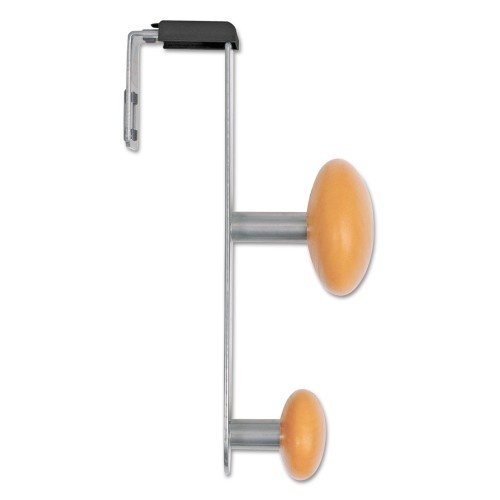 Alba Cubicle Garment Peg 2-Hook Wooden Coat Hook