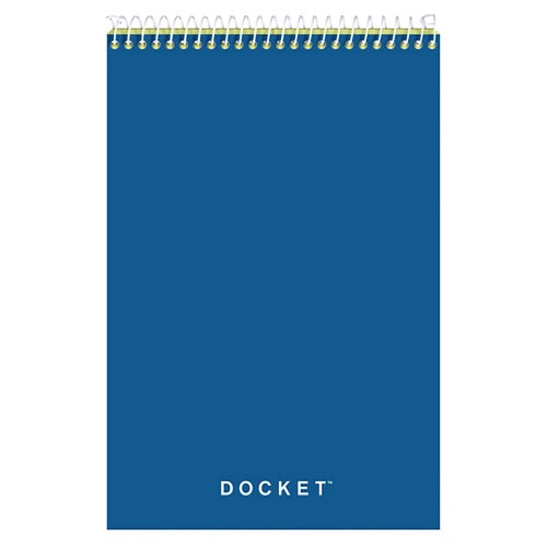 TOPS Docket Steno Pad, Gregg Rule, Forest Green Cover, 100 Canary-Yellow 6 x 9 Sheets