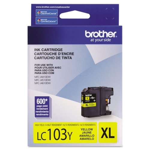 Brother Innobella High-Yield Ink, 600 Page-Yield, Yellow