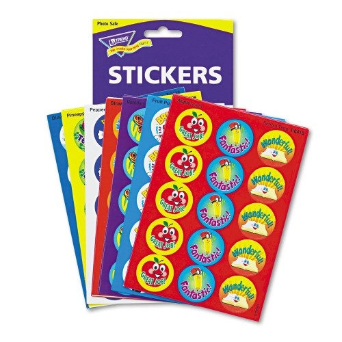 Trend Stinky Stickers Variety Pack - Positive Words, Assorted Colors, 300/Pack