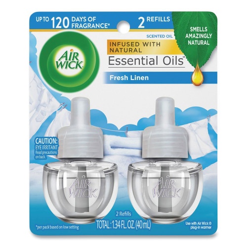 Air Wick Fresh Linen Scented Oil Twin Refill