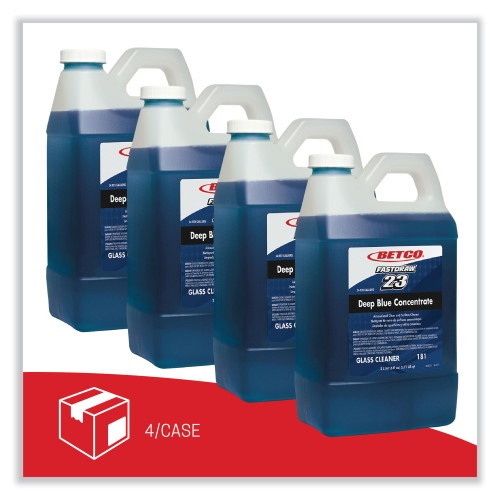 Betco Deep Blue Glass and Surface Cleaner, 2 L Bottle, 4/Carton