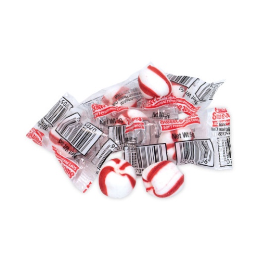 Ferrara Bobs Sweet Stripes Soft Candy, Peppermint, 28 Oz Tub