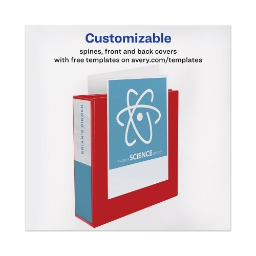 Avery Heavy-Duty View Binder With DuraHinge And Locking One Touch EZD Rings
