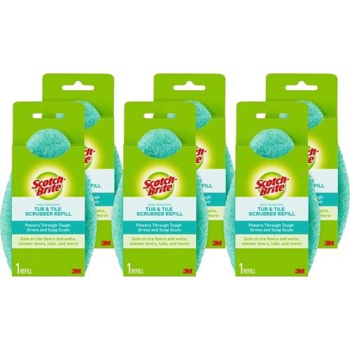 Scotch-Brite Bath Scrubber Refills - Scratch-Free and Anti-Bacterial Cleaning