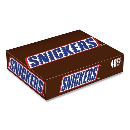 Snickers Original Candy Bar, Full Size, 1.86 Oz Bar, 48 Bars/Box