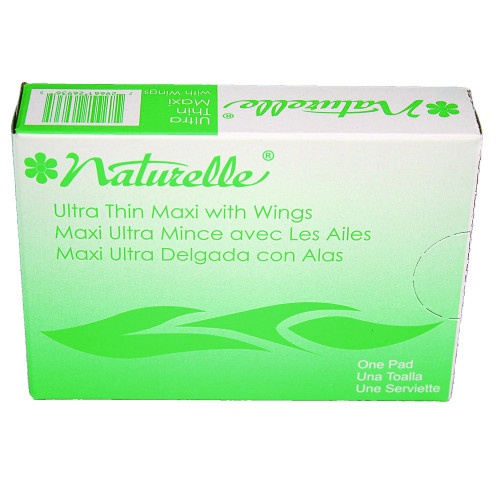 Impact Naturelle Maxi Pads, #4 Ultra Thin with Wings, 200 Individually Wrapped/Carton