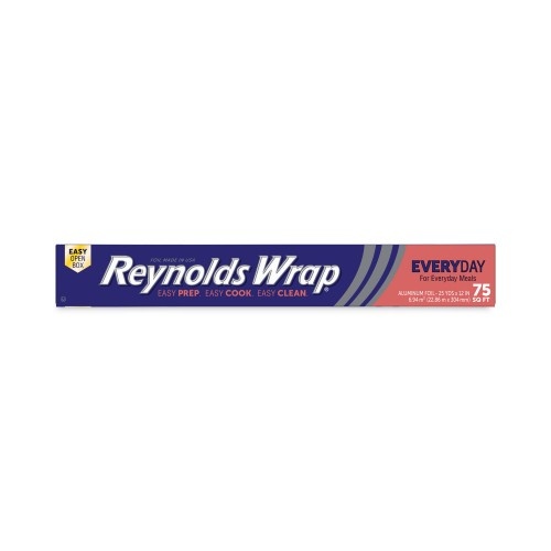 Reynolds Standard Aluminum Foil Roll, 12" x 75 ft, Silver