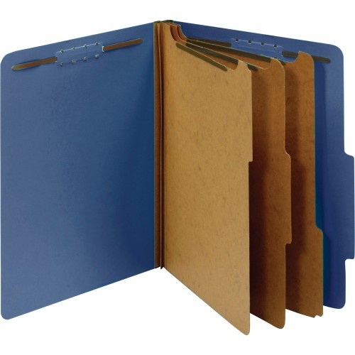 Pendaflex 2/5 Tab Cut Letter Recycled Classification Folder - Dark Blue