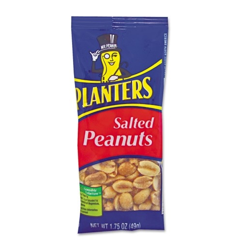 Planters Salted Peanuts, 1.75 Oz, 12/Box - Kosher Certified