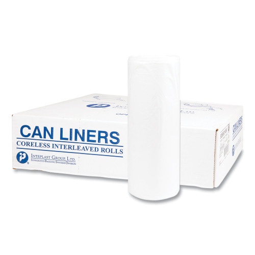 Inteplast Group High-Density Interleaved Commercial Can Liners, 55 Gal