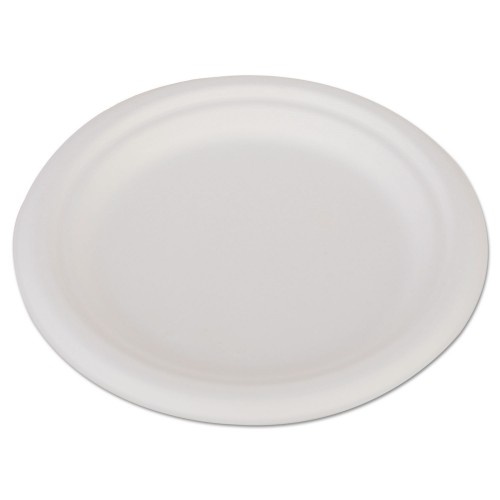Sct Champware Heavyweight Bagasse Dinnerware, Plate, 6", White, 1,000/Carton