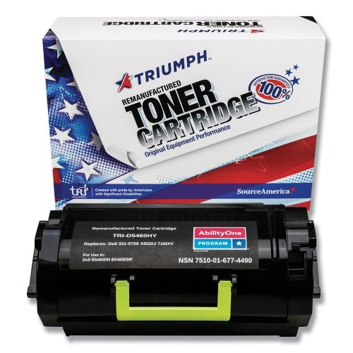 AbilityOne 751001 Remanufactured 331-9755/331-9756 High-Yield Toner, 25,000 Page-Yield, Black