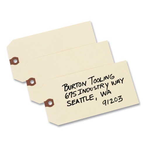 Avery Unstrung Shipping Tags, 11.5 Pt Stock, 6.25 X 3.13, Manila, 1,000/Box