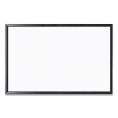 U Brands Magnetic Dry Erase Board with MDF Frame, 35 x 23, White Surface, Black Frame