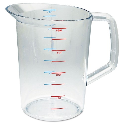 Rubbermaid Commercial Bouncer Measuring Cup, 4 Qt, Clear