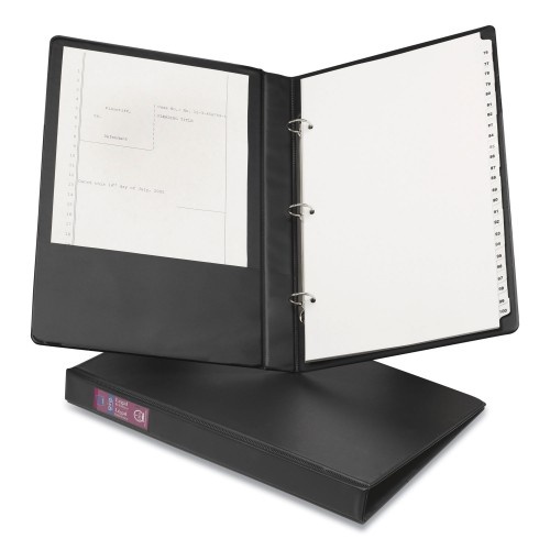 Avery Legal Durable Non-View Binder With Round Rings, 3 Rings, 1" Capacity, 14 x 8.5, Black