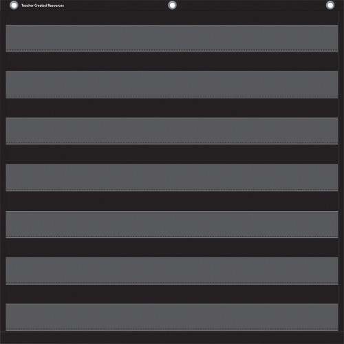 Teacher Created Resources Black 7 Pocket Chart
