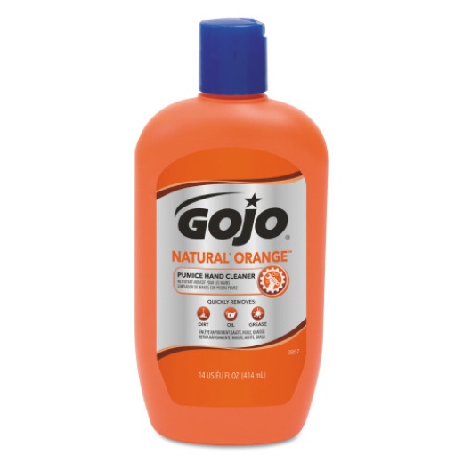 Gojo Natural Orange Pumice Hand Cleaner, Citrus Scent, 14 Oz