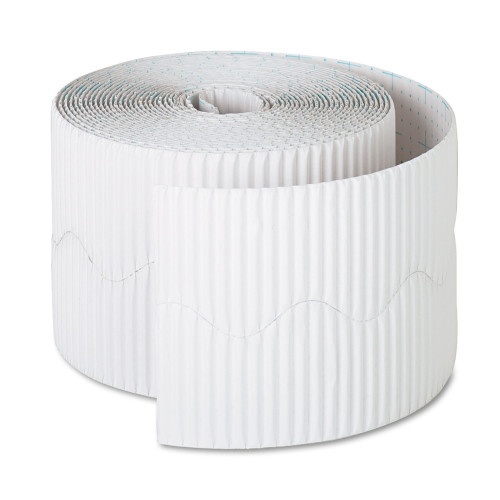 Pacon Bordette Decorative Border, 2.25" x 50 ft Roll, White