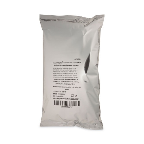Starbucks Gourmet Hot Cocoa Mix, 2 Lb, Bag, 6/Carton
