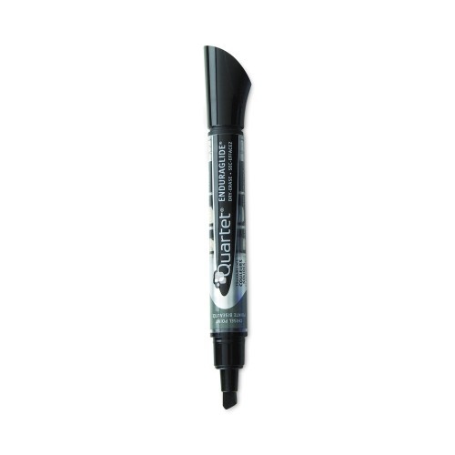 Quartet Enduraglide Dry Erase Marker, Broad Chisel Tip, Black, Dozen
