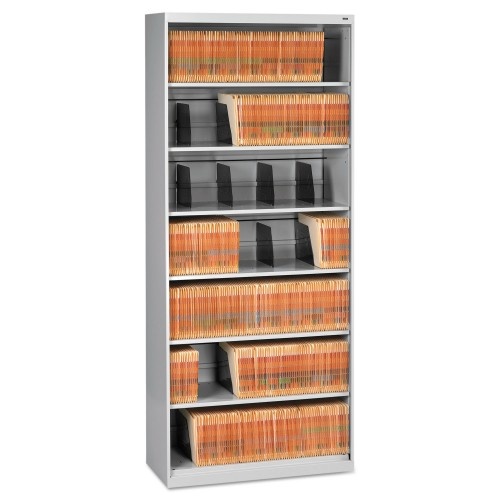 Tennsco Fixed Shelf Open-Format Lateral File for End-Tab Folders