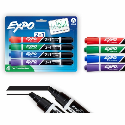 Expo 2-In-1 Dry Erase Markers