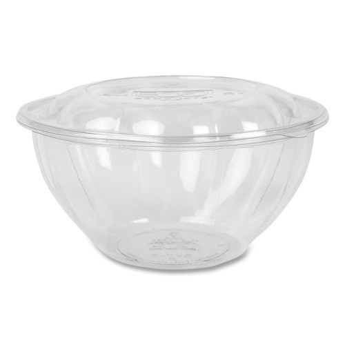 Eco-Products Renewable And Compostable Salad Bowls With Lids, 32 Oz, Clear, Plastic, 50/Pack, 3 Packs/Carton
