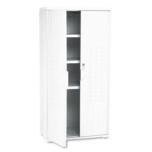 Tennsco 78" High Deluxe Cabinet, 36W x 18D x 78H, Light Gray