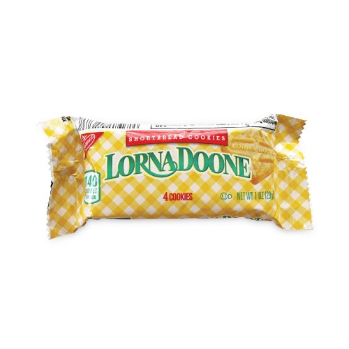 Nabisco Lorna Doone Shortbread Cookies - 120 Packets/Box, 4 Boxes/Carton