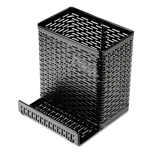 Artistic Urban Collection Punched Metal Pencil Cup/Cell Phone Stand