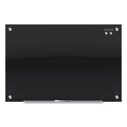 Quartet Infinity Glass Marker Board, 72 x 48, Black Surface