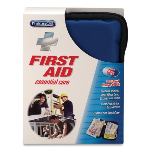 Physicianscare Soft-Sided First Aid Kit for Up to 25 People, 195 Pieces, Soft Fabric Case