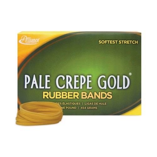 Alliance Pale Crepe Gold Rubber Bands, Size 32, 0.04" Gauge
