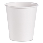 Solo Double Wrapped Paper Bucket, Unwaxed, 165 oz, White, 100/Carton