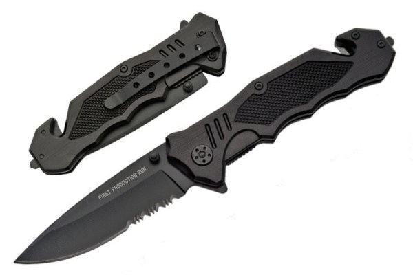 Tactical Rescue Assisted Open 3.6 In Black Bla