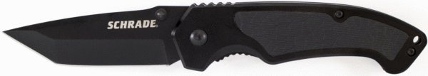 Schrade Liner Lock Folding Knife Tanto Blade Aluminum Handle
