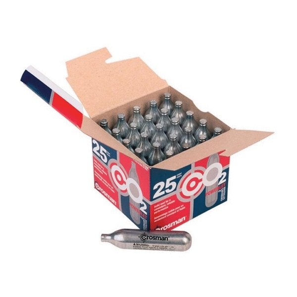 Crosman 12G Co2 Cartridges (25 Count)