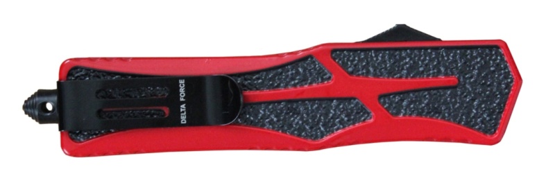 Delta Force Marauder Otf Automatic Knife Red (3.5" Two-Tone)