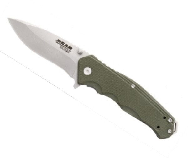 Bear & Son 61102 - 4 1/2 In. Od Green G10 Sideliner W/Trigger And Ball