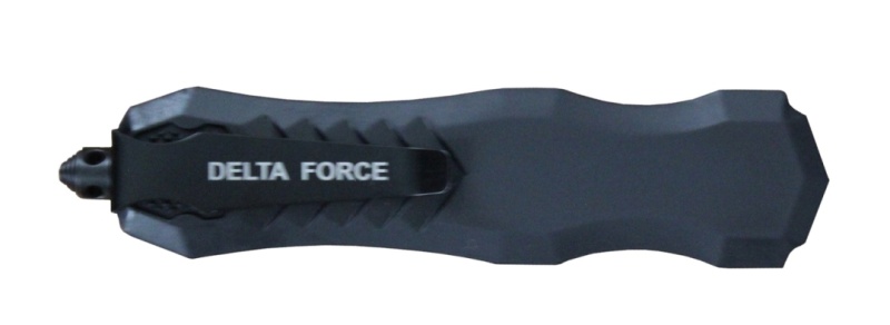Delta Force Hd Otf Automatic Dagger Knife Black (3.75" Two-Tone)