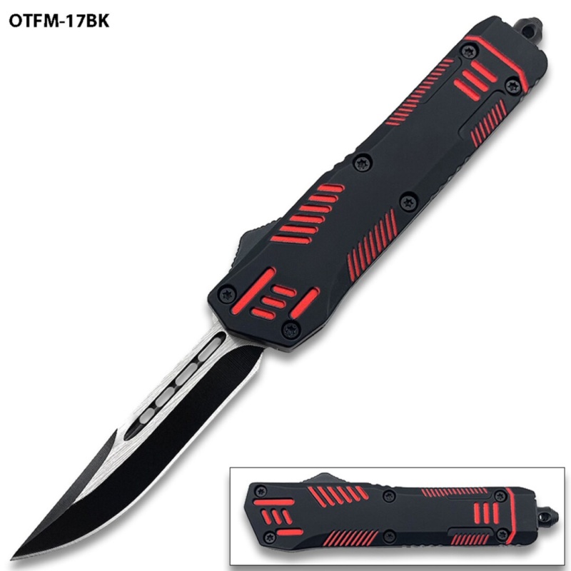Red Hills Otf Drop Point Blade W/Glass Breaker Single Edge