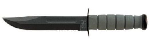 Ka-Bar 5012 - Foliage Green Fighting/Utility Knife- Serrated