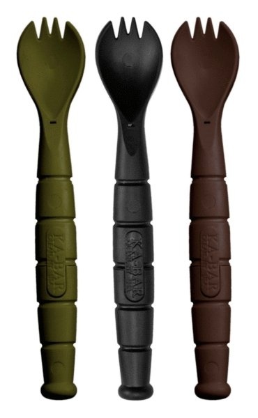 Kabar - Field Kit Spork/Knife - 3 Pac With 1 Od Green - 1 Black - And