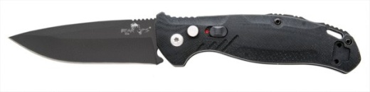 Bear & Son - 4 1/4 In. Auto Bold Action Xi Black G10 W/Black Blade