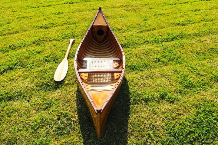 6 Ft Wooden Canoe With Ribs