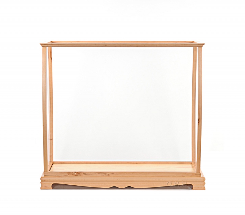Display Case For Midsize Tall Ship Clear Finish